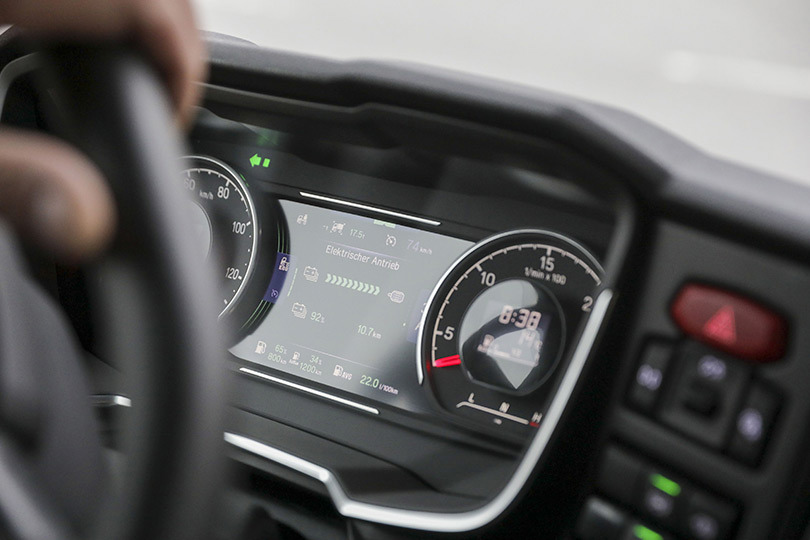 Elektroauto-Batterie Auto von innen